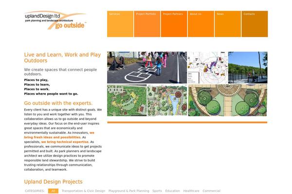 Site using Crumina-page-slider plugin