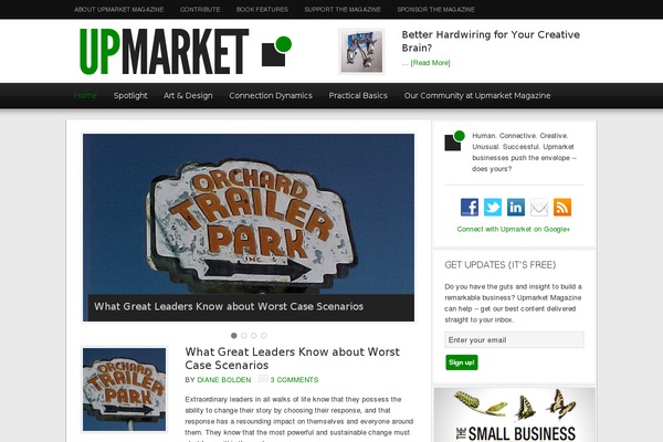 Magazine theme site design template sample