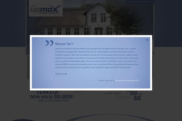 upmax.de site used Twenty Fourteen