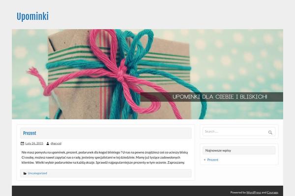 Courage theme site design template sample