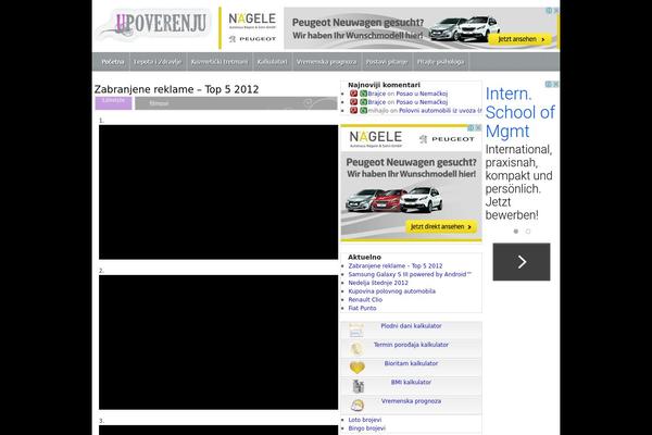 Site using Comments Vote plugin