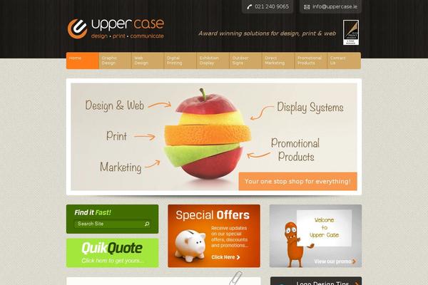 uppercase.ie site used Uppercase