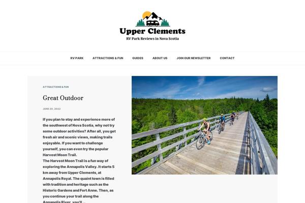 upperclements.com site used Polite-minimal
