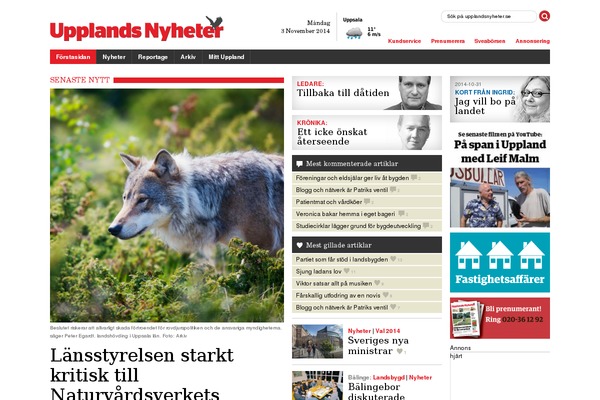 upplandsnyheter.se site used Sveagruppentidning
