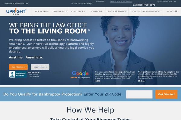 uprightlaw.com site used Upright