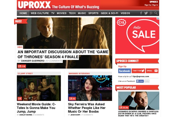 uproxx theme websites examples