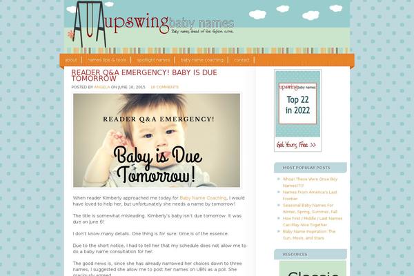 upswingbabynames.com site used Bee Crafty