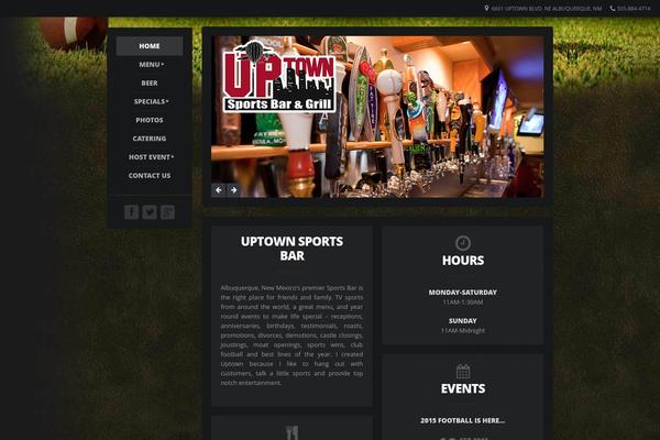 Restaurant theme site design template sample