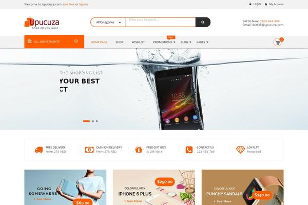 Revo theme site design template sample