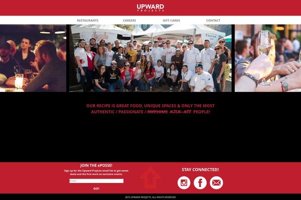 Upward theme site design template sample