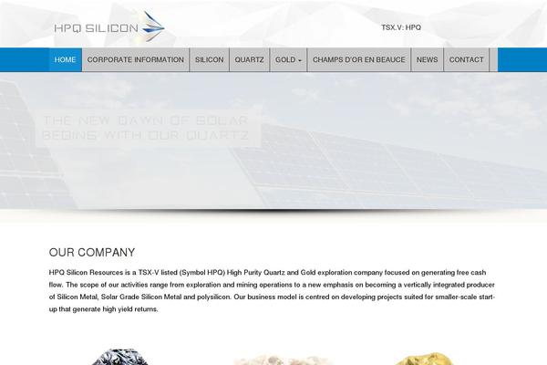 Indus theme site design template sample