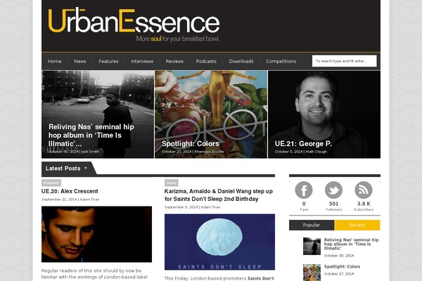 Site using AccessPress Social Counter plugin