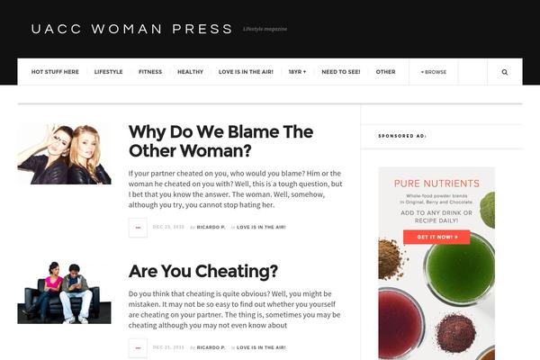 JustWrite theme site design template sample