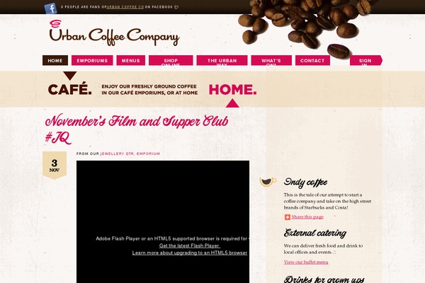 urbancoffee.co.uk site used Fairy