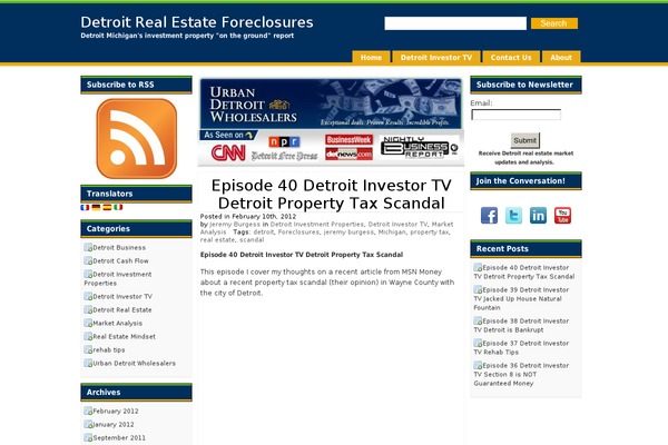 urbandetroitonline.com site used Talian-green