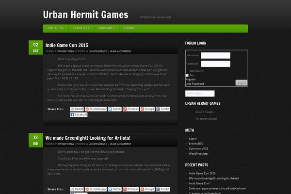 GamePress theme site design template sample
