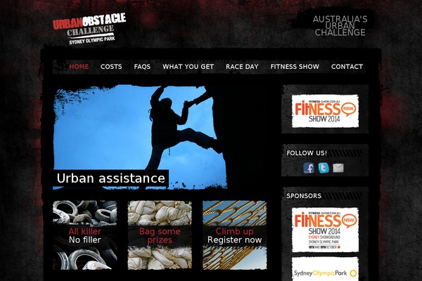urbanobstaclechallenge.com.au site used Sport-grunge-wp-theme