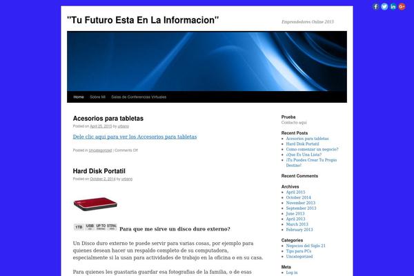 Twenty Ten theme site design template sample