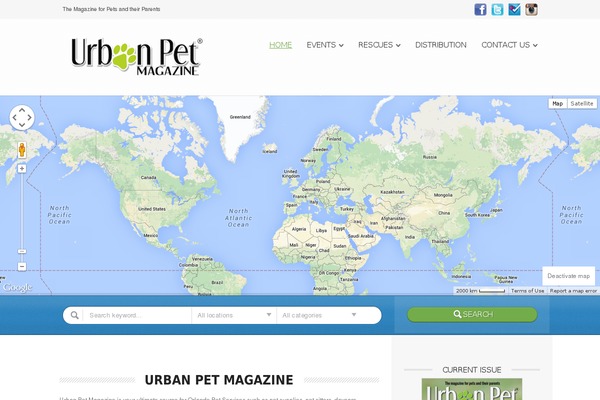 Directory theme site design template sample