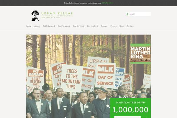 Nature theme site design template sample