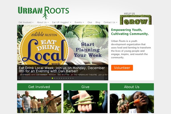 NonProfit theme site design template sample