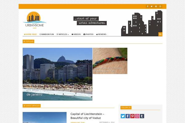 Storm theme site design template sample