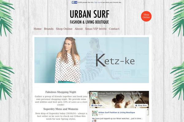 urbansurf.co.nz site used Dark Wood