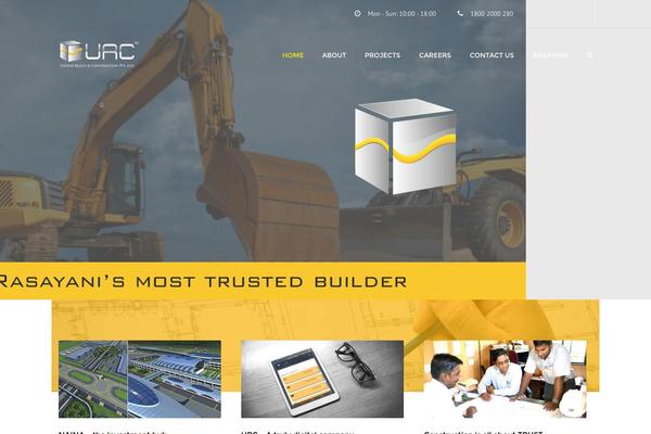 Constructo theme site design template sample