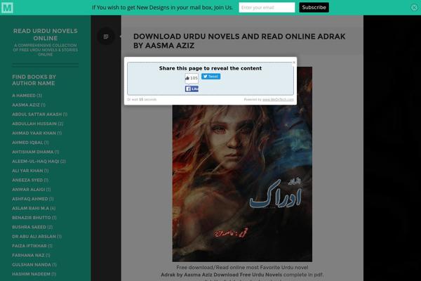 Site using Automatic Social Locker plugin
