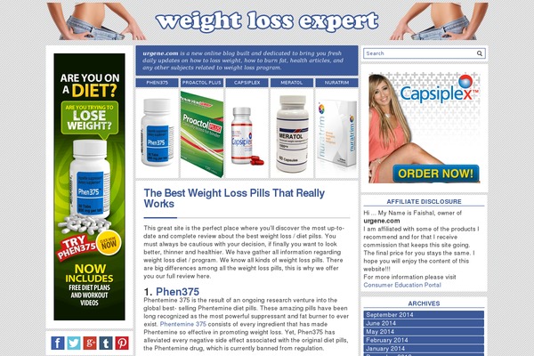 Simple theme site design template sample
