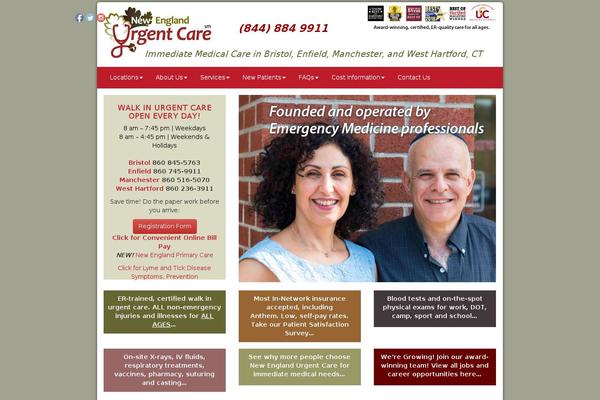 urgentcarenewengland.com site used Urgentcarenewengland