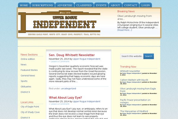 Site using font-resizer plugin