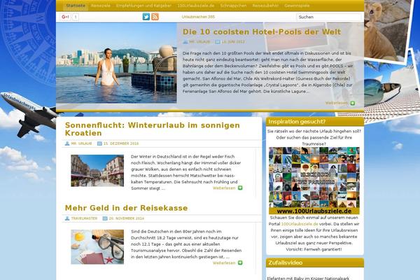 Travel Blogger theme site design template sample