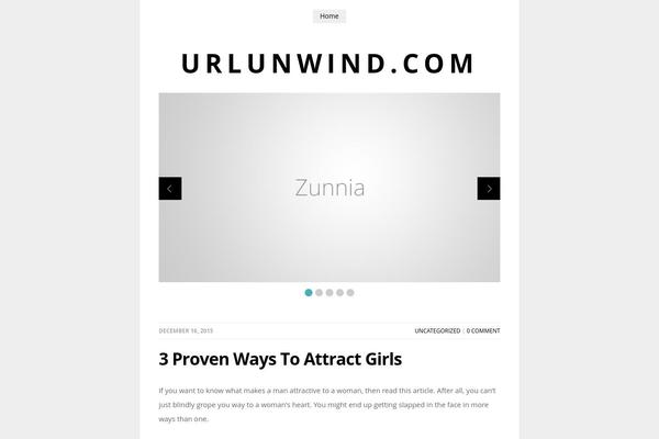 Zinnia theme site design template sample