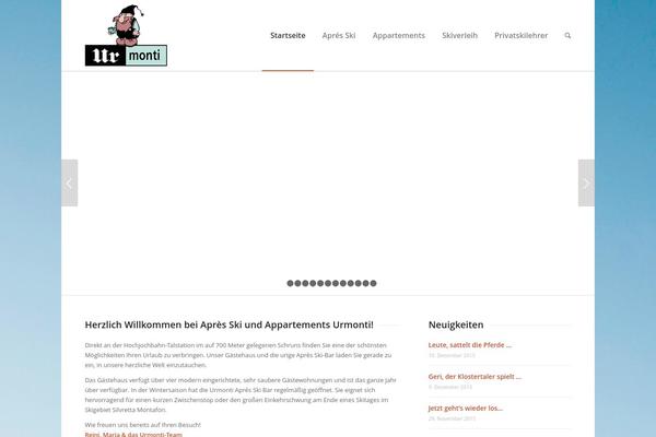 Enfold theme site design template sample