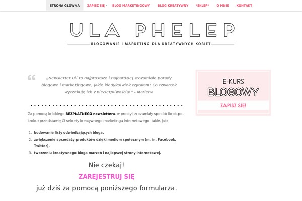 urszula-phelep.com site used Urszulamarketing