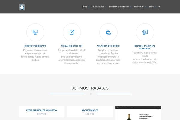 Magnetic theme site design template sample