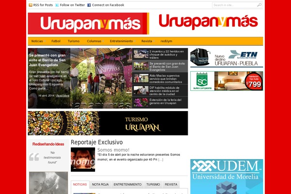 uruapanymas.mx site used Newspro_v2.8.6