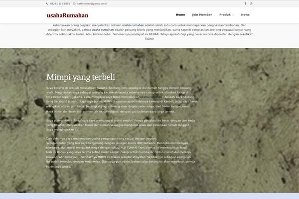 Meteors theme site design template sample