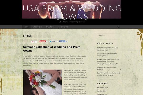 Suits theme site design template sample