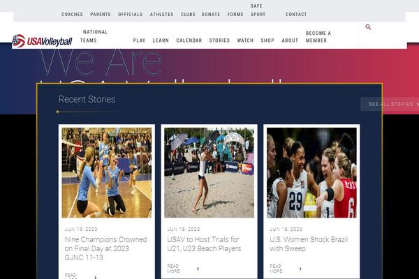 usavolleyball.org site used Usav-theme