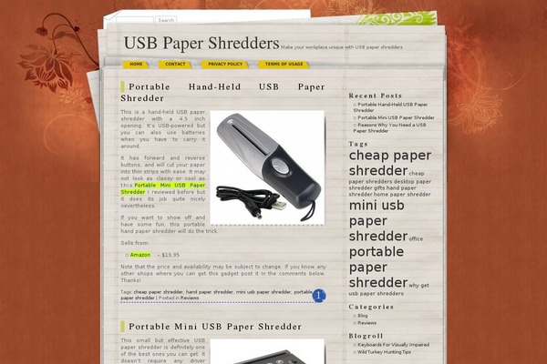 MyPapers theme site design template sample