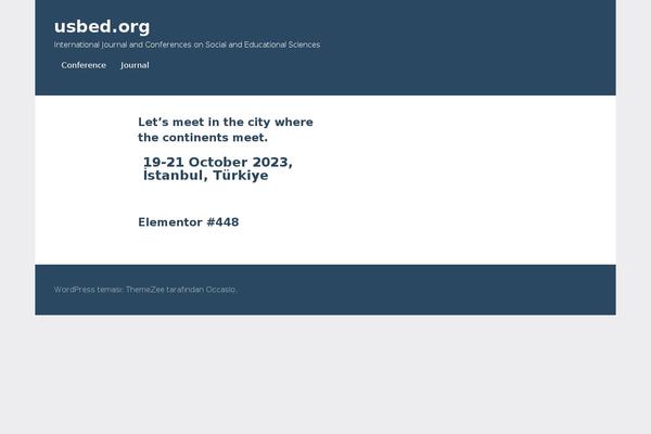 Occasio theme site design template sample