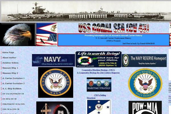 uscarrierhistory.com site used Sandiego2012nl