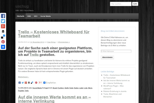 Site using iFeature Slider plugin