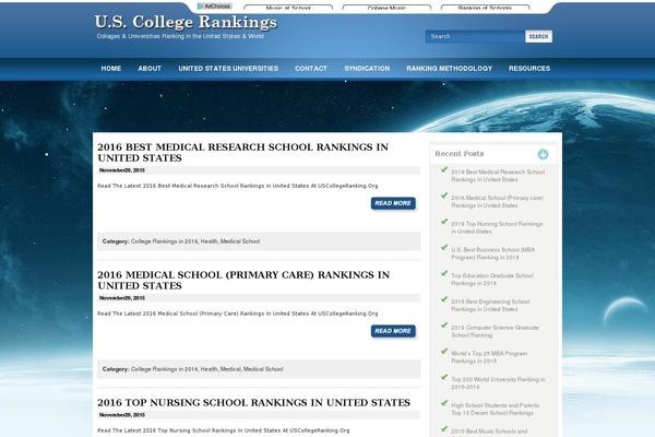 uscollegeranking.org site used College