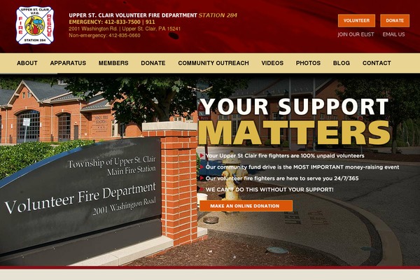RedLine theme site design template sample
