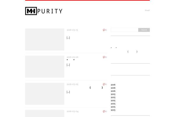 MH Purity lite theme site design template sample