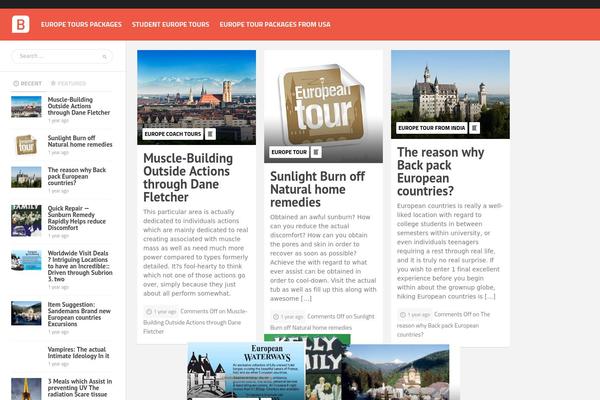 Bayside theme site design template sample
