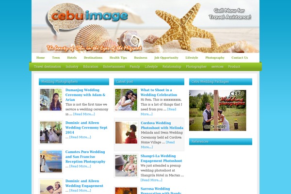 Serenity theme site design template sample